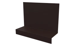 Примыкание боковое фальц 25x65x130 мм, 8017 шоколадно-коричневый матовый
