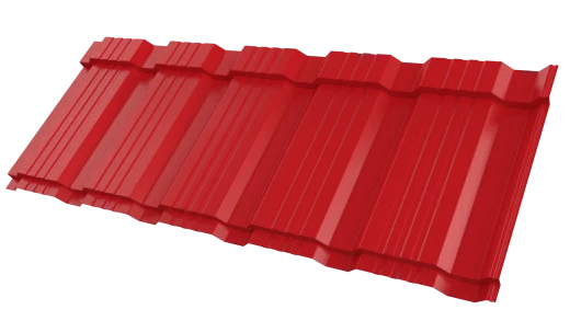 Профиль Пегас 1195/1130x0,45 мм, 3020 транспортный красный глянцевый