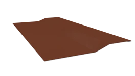 Планка крепёжная фальц 50x17x29 мм, 8004 медно-коричневый глянцевый