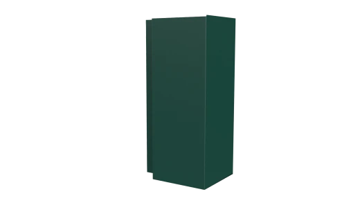 Планка угла наружного сложная Блок-хаус 110x110x2000 мм, 6005 зеленый мох матовый