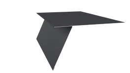 Планка карнизная фальц 130x80 мм, 7024 графитовый серый PUR Pruf