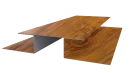 Планка стыковочная сложная Блок-хаус 110x2000 мм, Золотистый дуб 3D