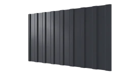 Профнастил С20R 1150/1100x0,65 мм, 7024 графитовый серый глянцевый