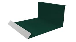 Планка примыкания нижняя 100x200x2000 мм, 6005 зеленый мох глянцевый