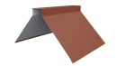 Конёк фигурный 150x150x2000 мм, 8004 медно-коричневый матовый