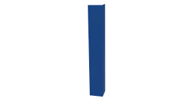 Планка угла наружного 30x30x2000 мм, 5005 сигнальный синий глянцевый
