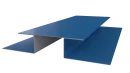 Планка стыковочная сложная Блок-хаус 110x2000 мм, 5015 небесно-синий глянцевый