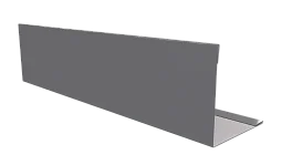 Планка завершающая 10x50x50x10 мм, 7004 сигнальный серый глянцевый