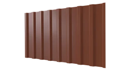 Профнастил С20B 1150/1100x0,45 мм, 8004 медно-коричневый глянцевый