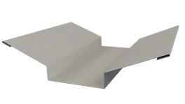 Планка ендовы верхняя 76x76x2000 мм, 9002 светло-серый глянцевый