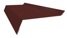 Планка примыкания в штробу 20x60x10 мм, 3009 оксид красный глянцевый