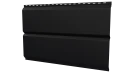 Л-брус 264/240x0,5 мм, 9005 черный янтарь стальной бархат