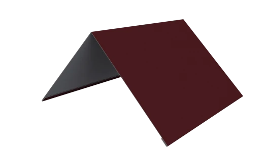 Конёк простой 150x150x2000 мм, 3005 винно-красный глянцевый