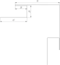 Планка угла наружного сложная 75x75x2000 мм, Дикий камень
