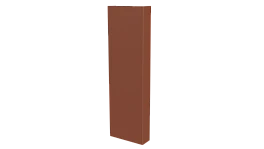 Декоративная накладка 20x60x20 мм, 8004 медно-коричневый матовый