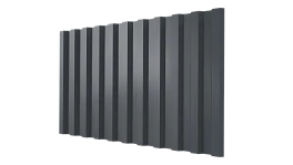 Профнастил С21 1051/1000x0,45 мм, 7011 железно-серый глянцевый