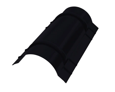 Конёк круглый R110x2000 мм, 9005 черный янтарь матовый