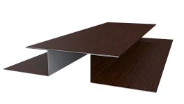 Планка стыковочная сложная Блок-хаус 110x2000 мм, Золотистый дуб 3D