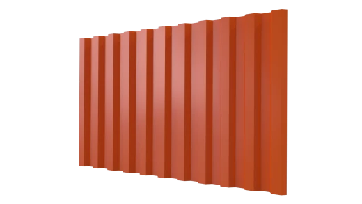 Профнастил С21 1051/1000x0,5 мм, 2004 оранжевый глянцевый