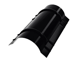 Конёк круглый R110x2000 мм, 9005 черный янтарь глянцевый