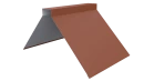 Конёк фигурный 190x190x2000 мм, 8004 медно-коричневый матовый