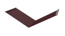 Планка ендовы нижняя 298x298x2000 мм, 3005 винно-красный матовый