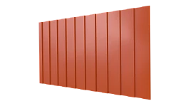 Профнастил С8 1200/1150x0,65 мм, 2004 оранжевый глянцевый